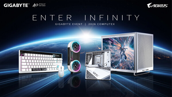 GIGABYTE EVENT、COMPUTEX 2026で「無限へ（ENTER INFINITY）」を掲げ新製品群を一挙発表