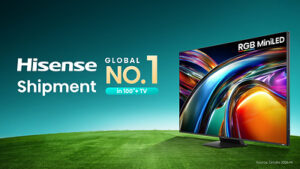 Omdia 2026年上半期：Hisense、100インチ以上のテレビの出荷台数で世界第1位に